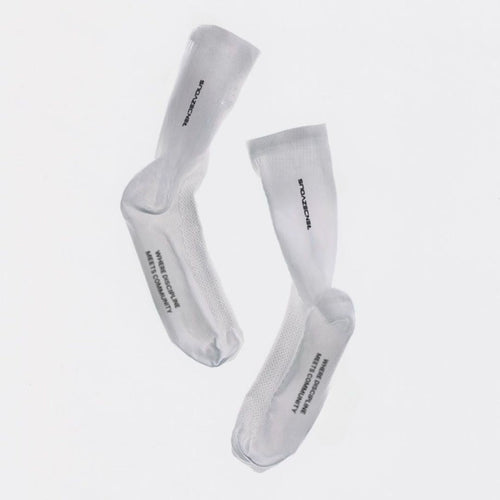 WHITE RUNNING SOCKS